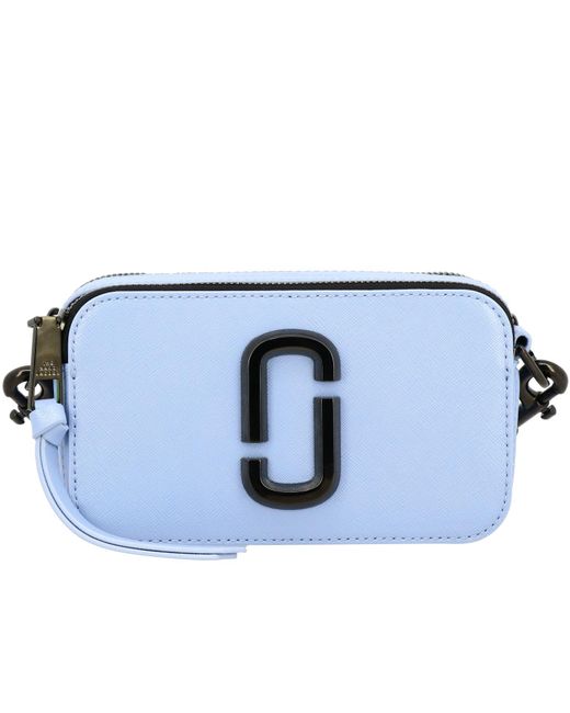 Marc Jacobs Blue The Leather Snapshot Camera Bag