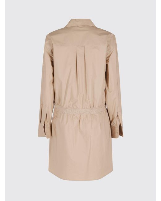 FEDERICA TOSI Natural Cotton Poplin Chemisier Dress