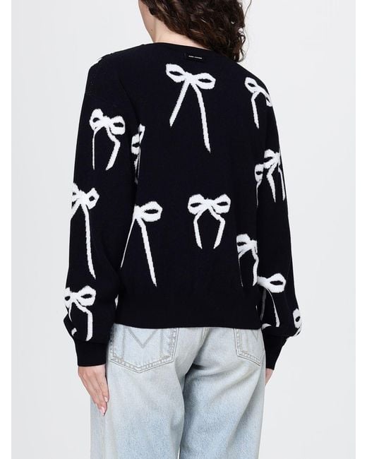 Marc Jacobs Blue Viscose Crew Neck Sweater With Bows