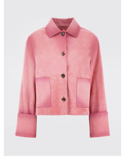 Loewe Pink Suede Lambskin Jacket