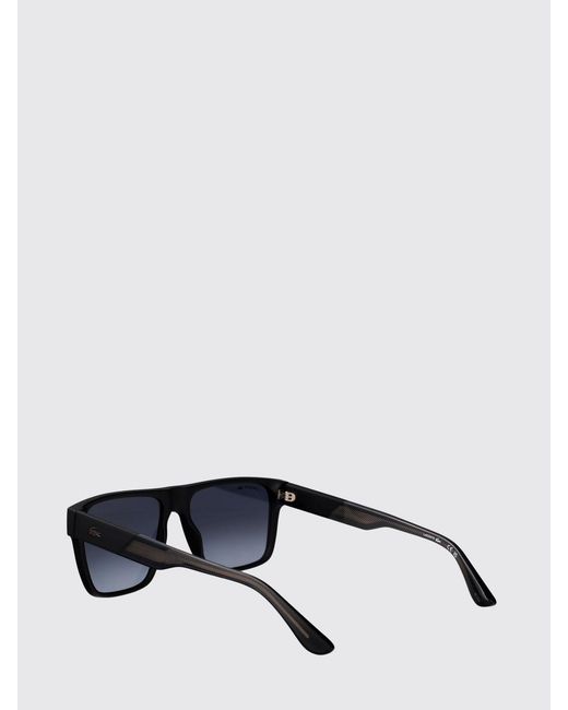 Lacoste White Acetate Aviator Sunglasses With Dark Lenses for men