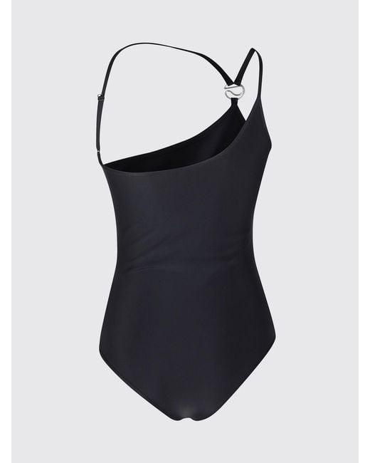 Coperni Black Asymmetric Swimsuit