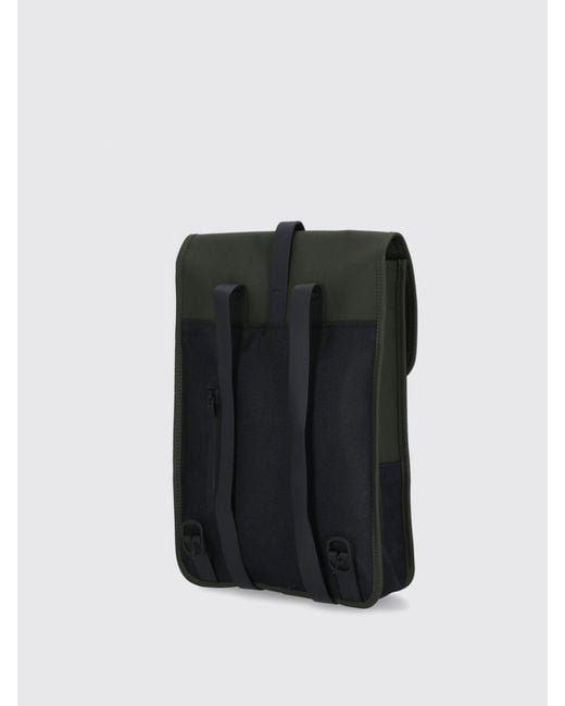 Rains Green Puffed Mini Backpack for men