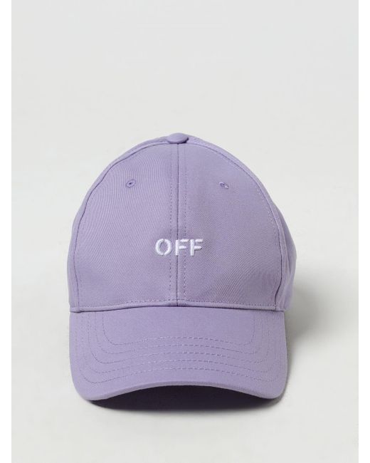Off-White c/o Virgil Abloh Purple Drill Hat With Logo