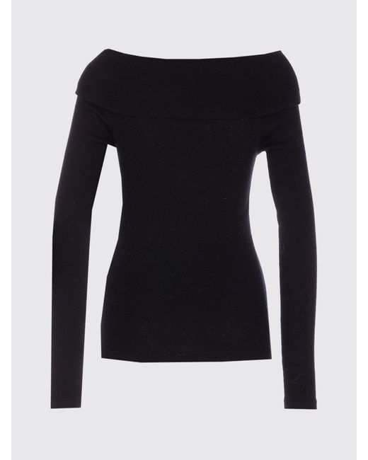 Lisa Yang Black Claudina Cotton Blend Top
