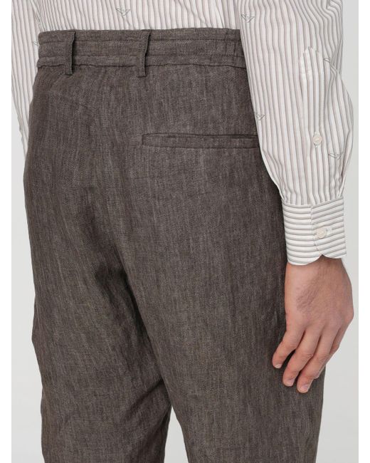 Pantalone di Emporio Armani in Gray da Uomo