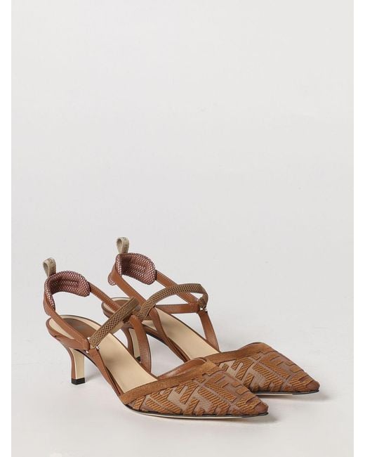 Fendi Brown High Heel Shoes