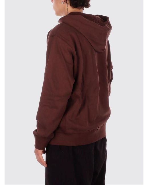 New Balance Red Cotton Hoodie for men