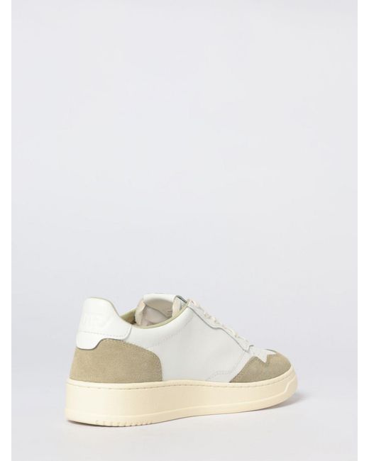 Autry Natural Medalist Low Leather Sneakers for men