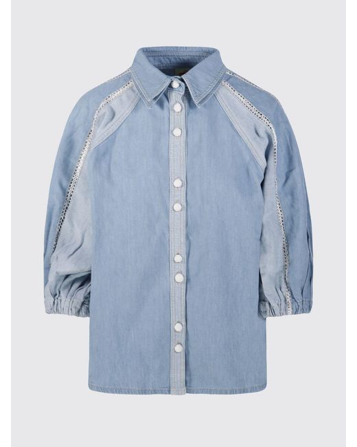 Farm Rio Blue Shirt
