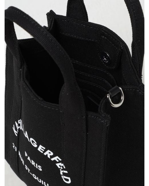 Karl Lagerfeld Black Tote Bags