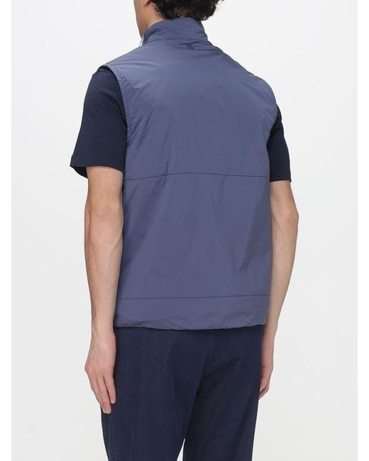 DUNO Blue Arlo Mirto Technical Fabric Vest for men