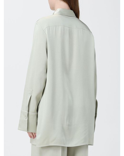 Jil Sander Gray Classic Satin Shirt