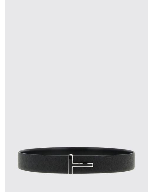 Tom Ford White Reversible Leather Belt for men