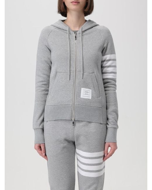 Sudadera De Punto Con Cremallera Thom Browne de color Gray