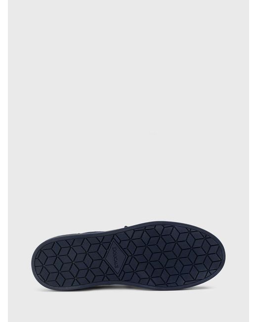 Doucal's Blue Technical Crochet Fabric And Leather Sneakers for men