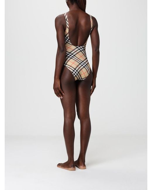 Burberry Multicolor Vintage Check Print Polyamide One Piece Swimsuit