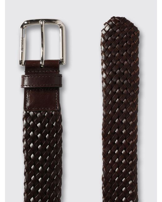 Church's Brown Woven Leather Belt for men