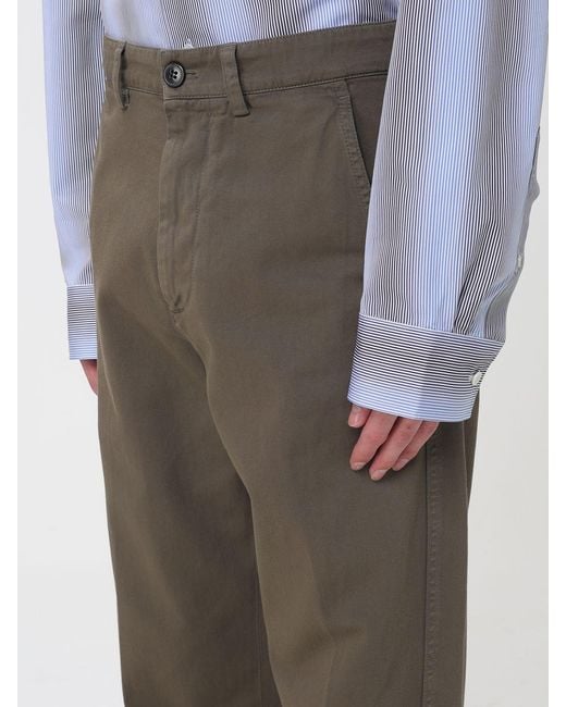 Dries Van Noten Gray Cotton Chino Pants for men