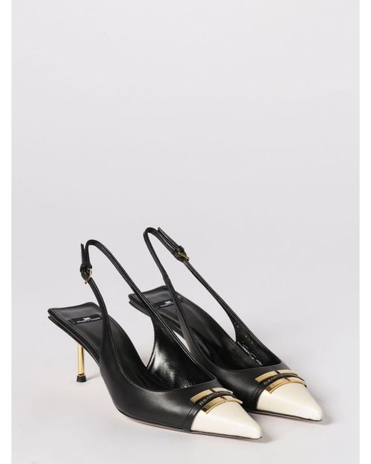 Elisabetta Franchi Natural Leather Slingback