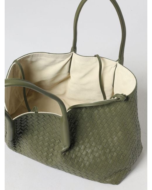 Bottega Veneta Green Pinacoteca Large Bag