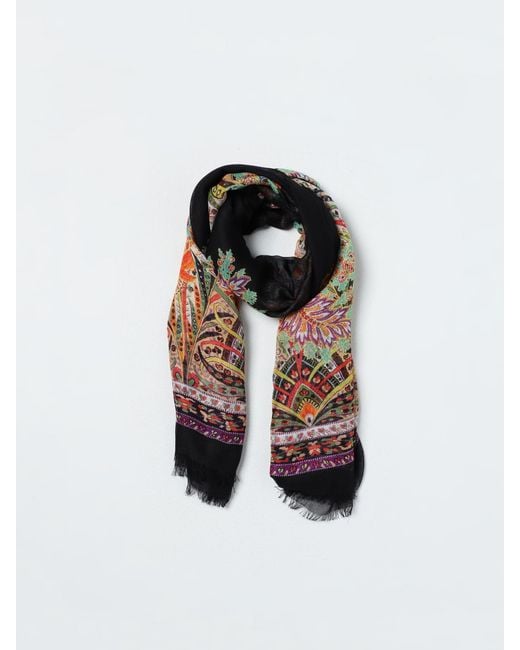 Etro Black Scarfs