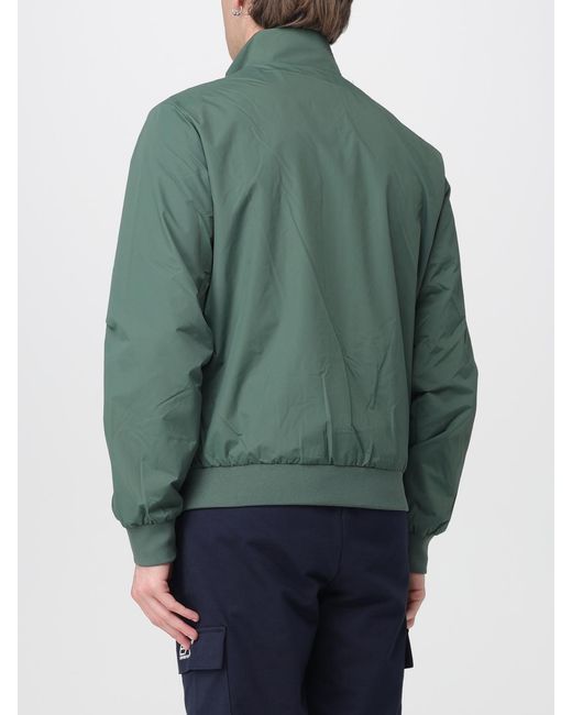 EA7 Green Polyester Jacket With Logo for men