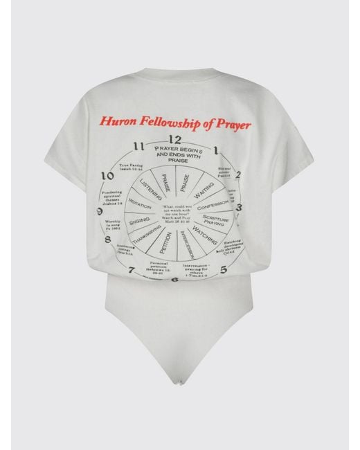 Willy Chavarria White Graphic Print Cotton T-Shirt With Dropped Shoulders
