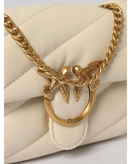 Pinko Natural Baby Love Bag Puff Matelassé Nappa Bag