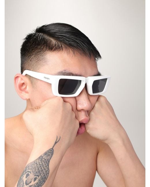 Prada Natural Acetate Sunglasses for men