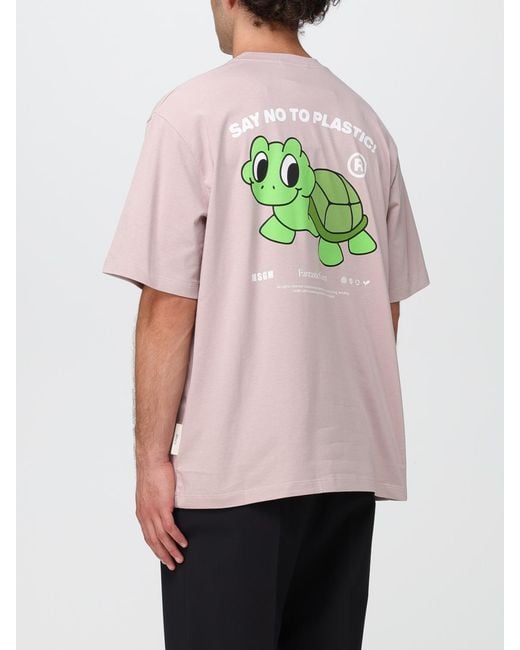 MSGM Pink T-shirt for men