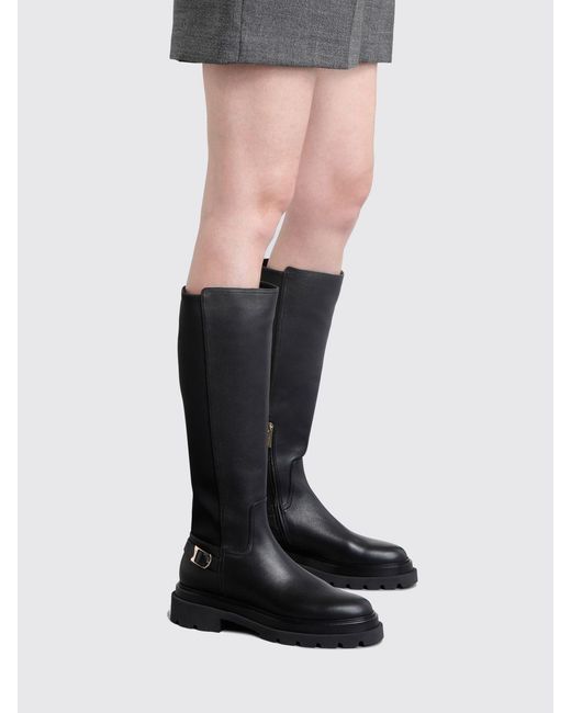 Santoni Black Boots