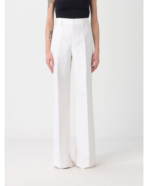 DSquared² White Single-Breasted Cotton Blend Suit