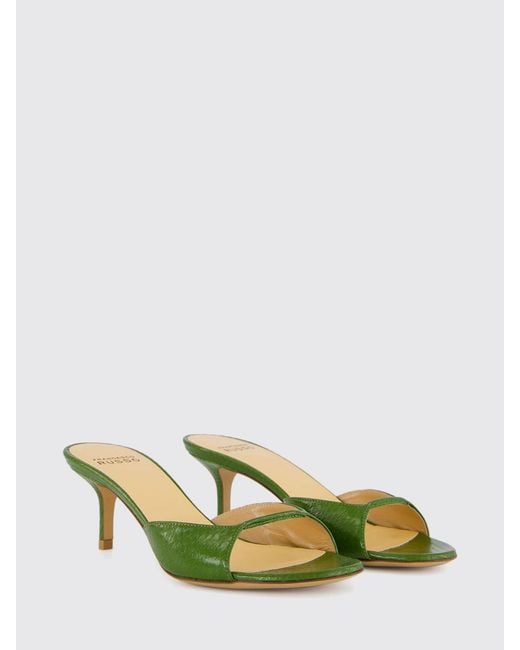 Francesco Russo Green High Heel Shoes