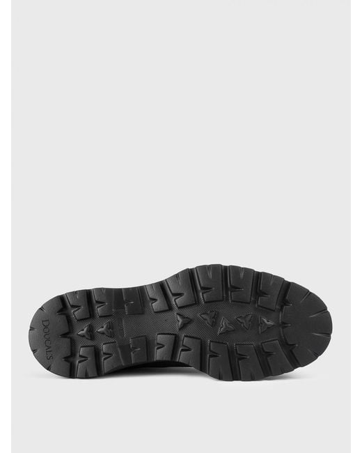 Doucal's Black Suede Ankle Boots for men