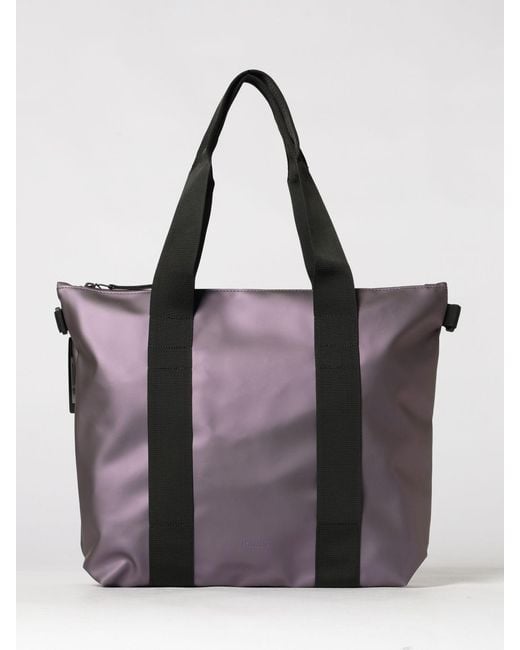 Rains Purple Waterproof Tote Bag