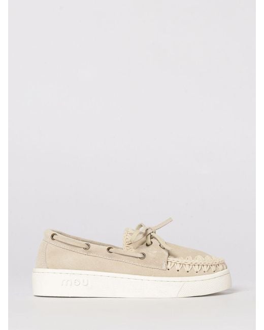 Mou Natural Summer Suede Sneakers