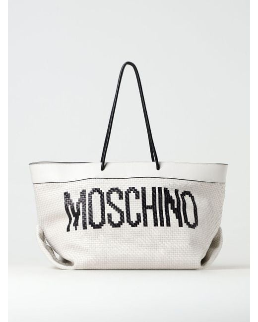 Moschino Couture White Tote Bags