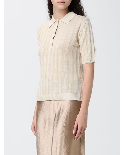 Max Mara Natural Short-Sleeved Slim Fit Polo