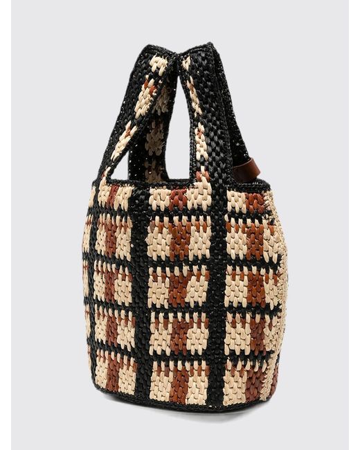 A.P.C. Multicolor Small Panier Pecan Handbag