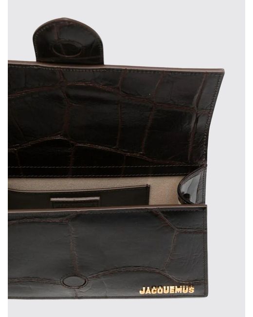 Jacquemus Black Le Grand Bambino Croc-Effect Leather Bag