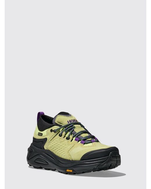 Hoka One One Green Elite Terrain System Kaha 3 Gore-Tex And Suede Sneakers for men