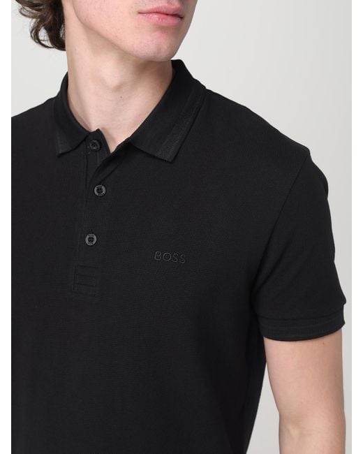 HUGO Black Polo Shirt for men