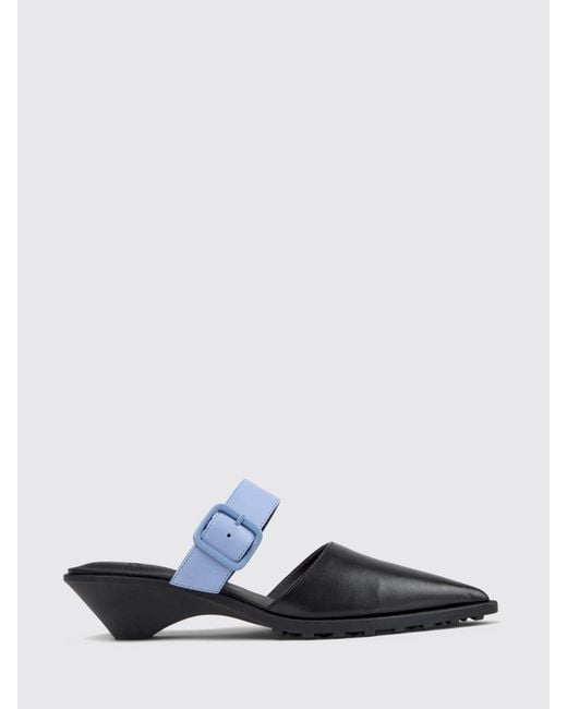 Camper White Anita Leather Mules