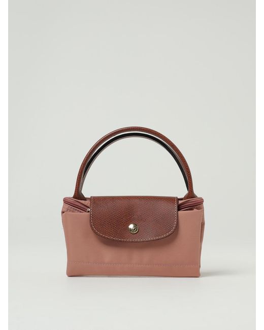Longchamp Pink Le Pliage Original S Nylon Bag