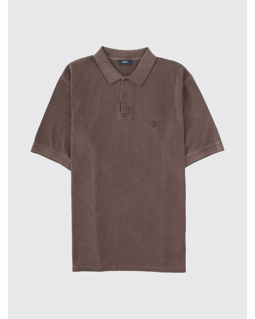 Herno Gray Polo Shirt for men
