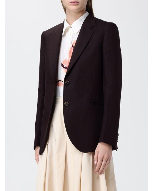 Paul Smith Blue Single Breasted Linen Blazer