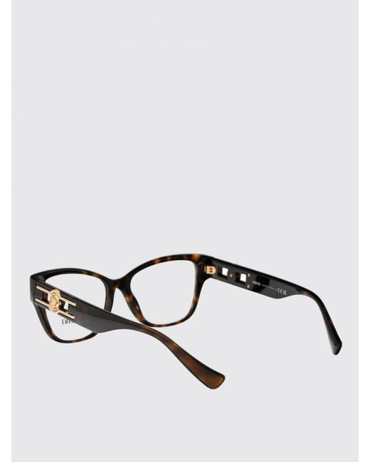 Lunettes De Vue Femme Versace en coloris Black