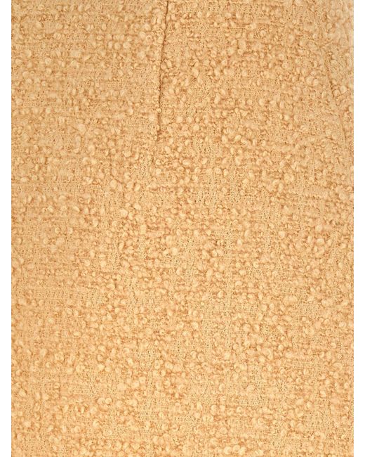 Valentino White Vlogo Virgin Wool Mini Skirt