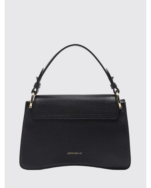 Coccinelle Black C-Me Mini Hammered Leather Bag